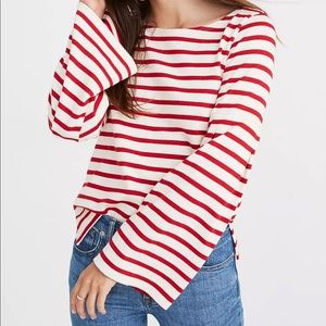Madewell X Armor-Lux Flare Sleeves Striped Top